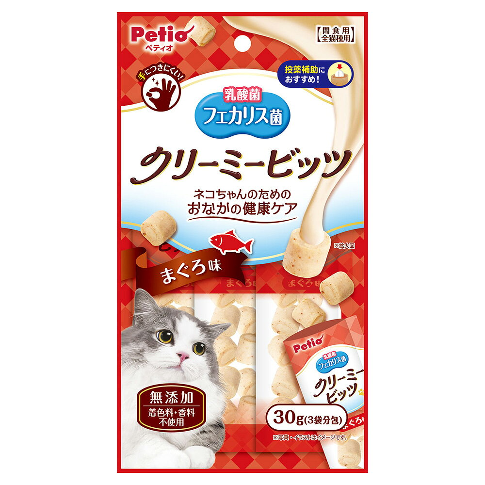 猫　ペティオ　クリーミービッツ　フェカリス菌　まぐろ味　30g（10g×3袋）　関東当日便