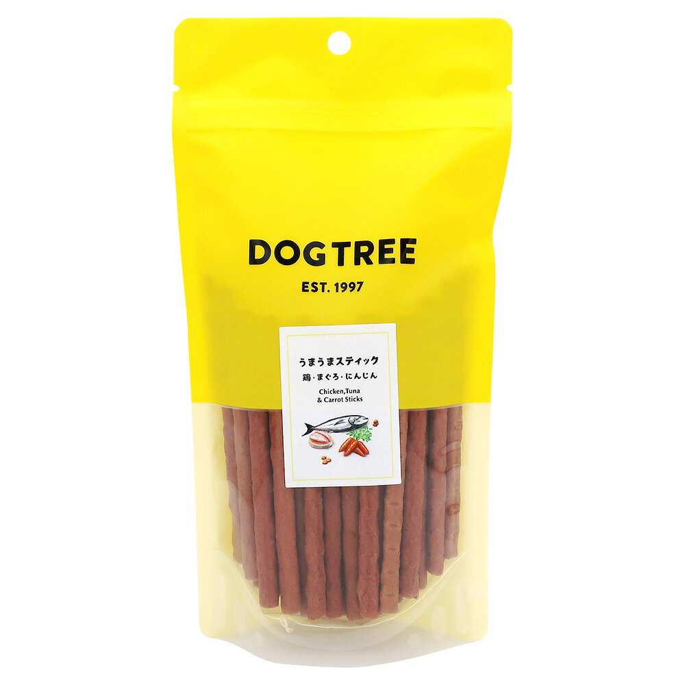 Rakuten - 犬　おやつ　ドッグツリー　うまうまスティック鶏・まぐろ・にんじん　170g　関東当日便