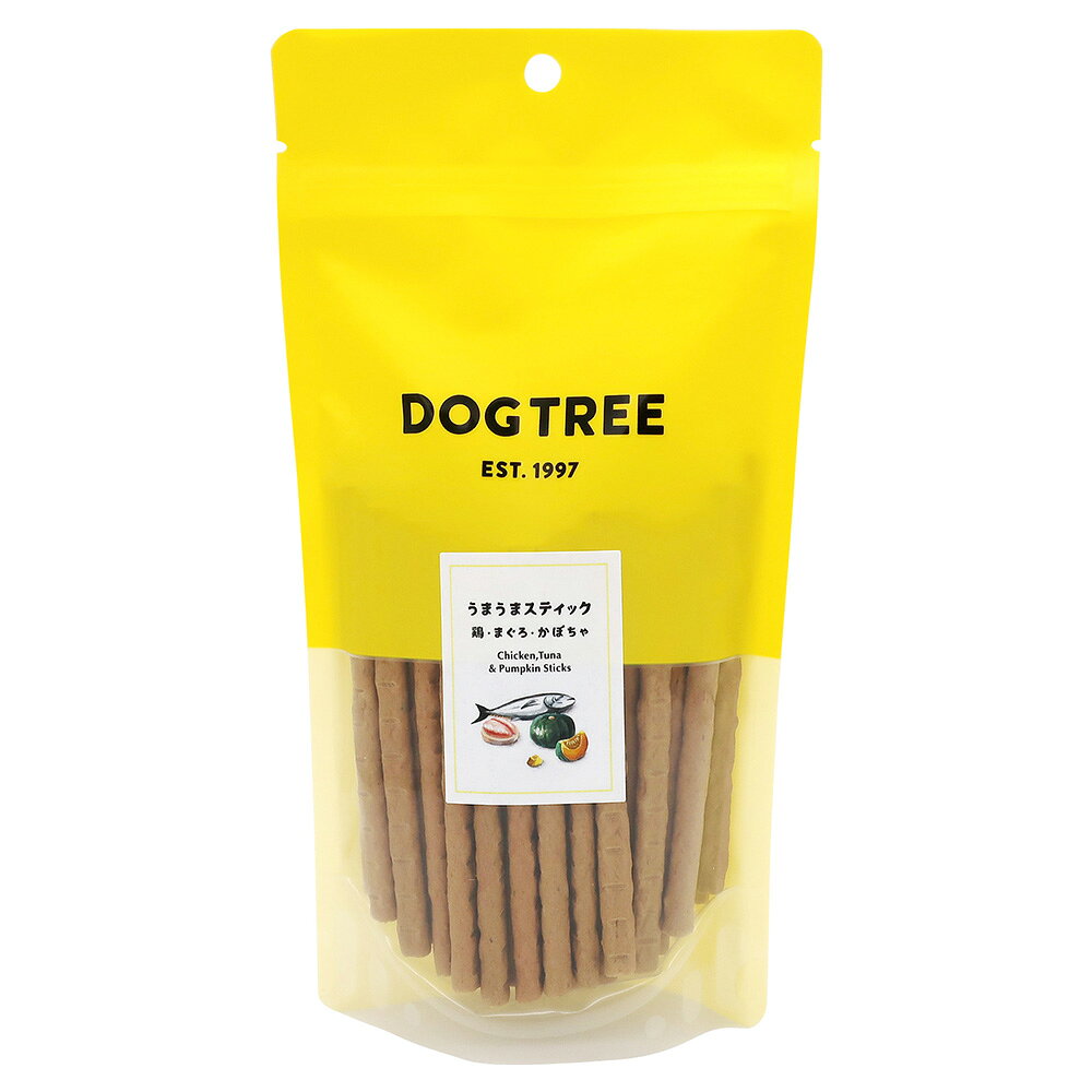 犬　おやつ　ドッグツリー　うまうまスティック鶏・まぐろ・かぼちゃ　170g　関東当日便