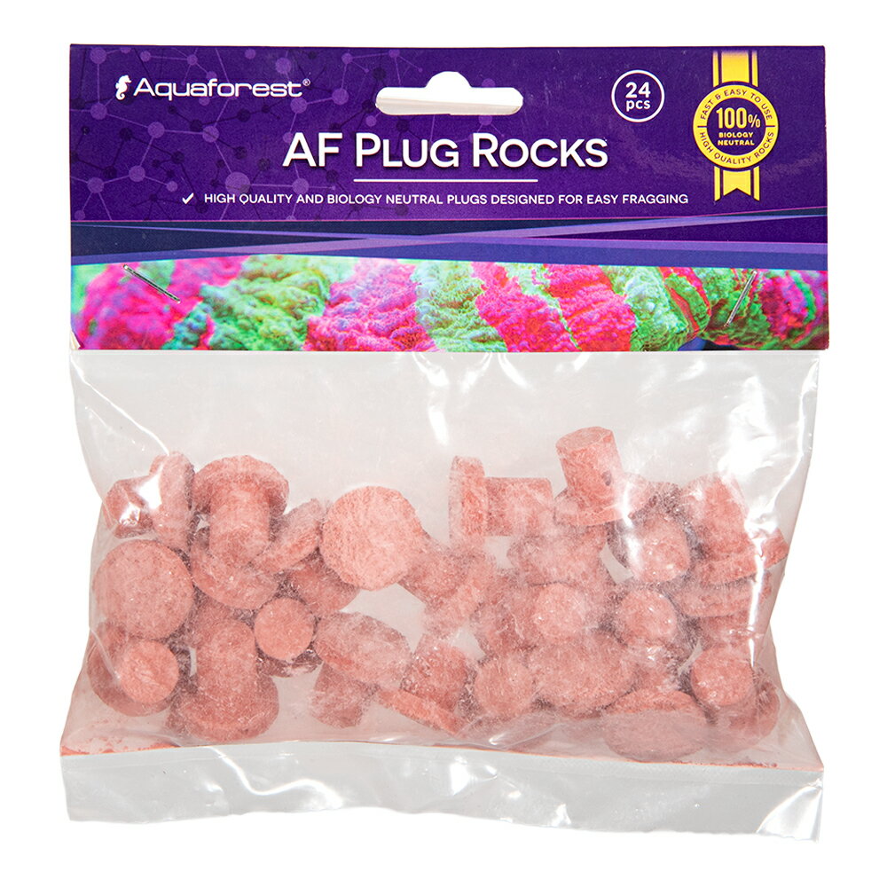 メーカー：アクアフォレストフラッグ付けに最適！アクアフォレスト　AF　Plug　Rocks　Purple　24個入り対象サンゴ特長●簡単にフラッグ付けできるように作られた、高品質で生物学的に中立なプラグです。●SPS、LPS、ソフトコーラルのフラッグ付けに最適なプラグです。●フラッグの転倒を防ぎ、安定性を提供します。プラグは海洋の水景に自然に溶け込みます。内容量24個入り生産国ポーランドご注意※本品はアクアリウム用品です。目的以外の用途では使用しないでください。※基本的な水質や状態が整っている環境で使用する事をおすすめします。FaunaMarin　Amin　250ml　複合アミノ酸 … アクアフォレスト　AF　Plug　Rocks　Purple　24個入り　アクアリウム　アクアリウム用品　aqua　アクア　アクア用品　水槽用　海水水槽　海水　海水用　海水魚　珊瑚　さんご　コーラル　ミドリイシ　SPS　LPS　サンゴ用　プラグ　固定　固定プラグ　プラグ用　フラッグ付　kak　y26m04　20260430　5902026732482■この商品をお買い上げのお客様は、下記商品もお買い上げです。※この商品には付属しません。■FaunaMarin　Amin　250ml　複合アミノ酸