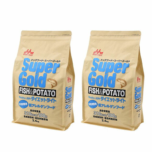 Rakuten - ドッグフード　森乳　スーパーゴールド　フィッシュ＆ポテト　ダイエットライト　2．4kg×2　関東当日便