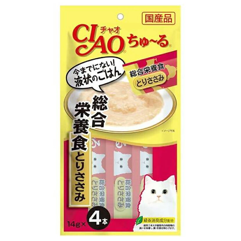 いなば　ちゅ～る　総合栄養食　とりささみ　14g×4本　ちゅーる　チュール　猫　関東当日便