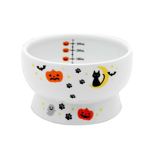猫壱　ハッピーダイニング　脚付ウォーターボウル　HALLOWEEN　関東当日便