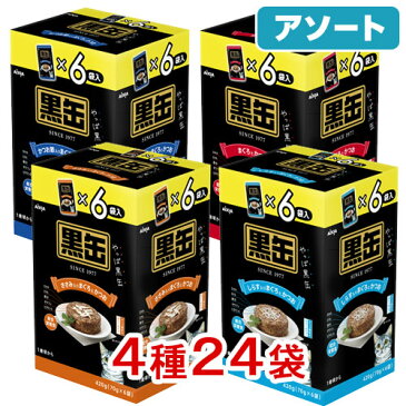 アソート　6袋入り　アイシア　黒缶パウチ　4種24袋【HLS_DU】　関東当日便