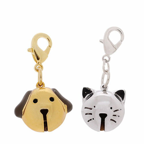 わんにゃん鈴 金わんこと銀にゃんこセット TORITOYシリーズ バードテント おもちゃ 2個 ハンドメイド 関東当日便