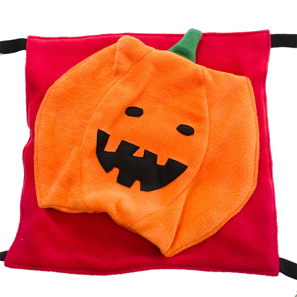 小動物のハンモック　ハロウィンかぼちゃ　Lサイズ　ハンドメイド　フェレット　チ...