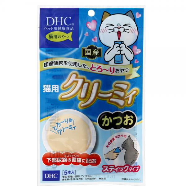 DHC　猫用　クリーミィ　かつお　下部尿路の健康に配慮　国産　関東当日便