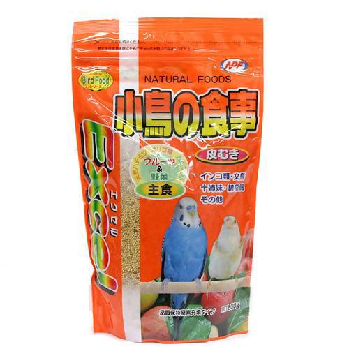 NPF エクセル 小鳥の食事 皮むき 600g 鳥 フード 餌 えさ 種 穀類