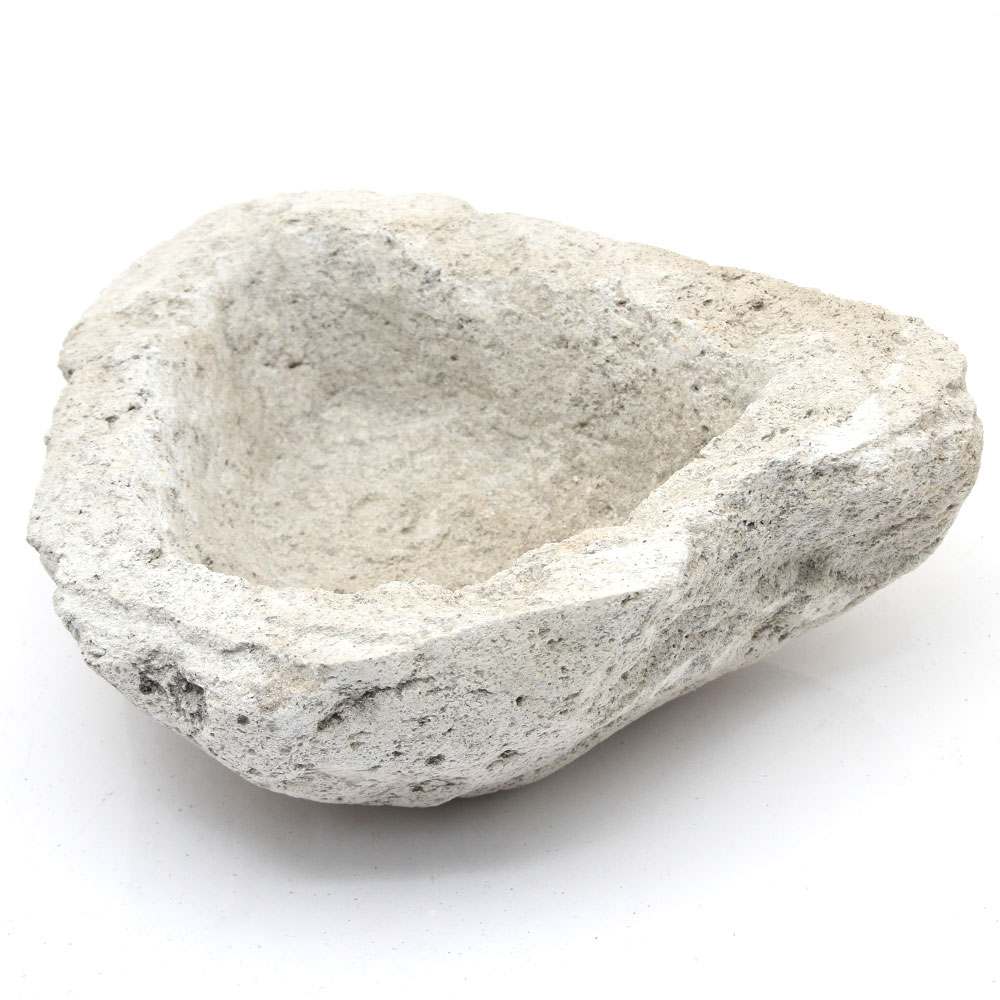 形状お任せ　フィリピン溶岩石鉢　Lサイズ（1個）【HLS_DU】