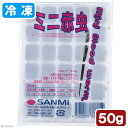 冷凍★ミニ赤虫（アカムシ）　50g　1枚　冷凍赤虫　別途クール手数料　常温商品同梱不可