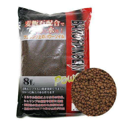 ソネケミファ 麦飯石パワーソイル 大粒 茶 8L 熱帯魚 用品