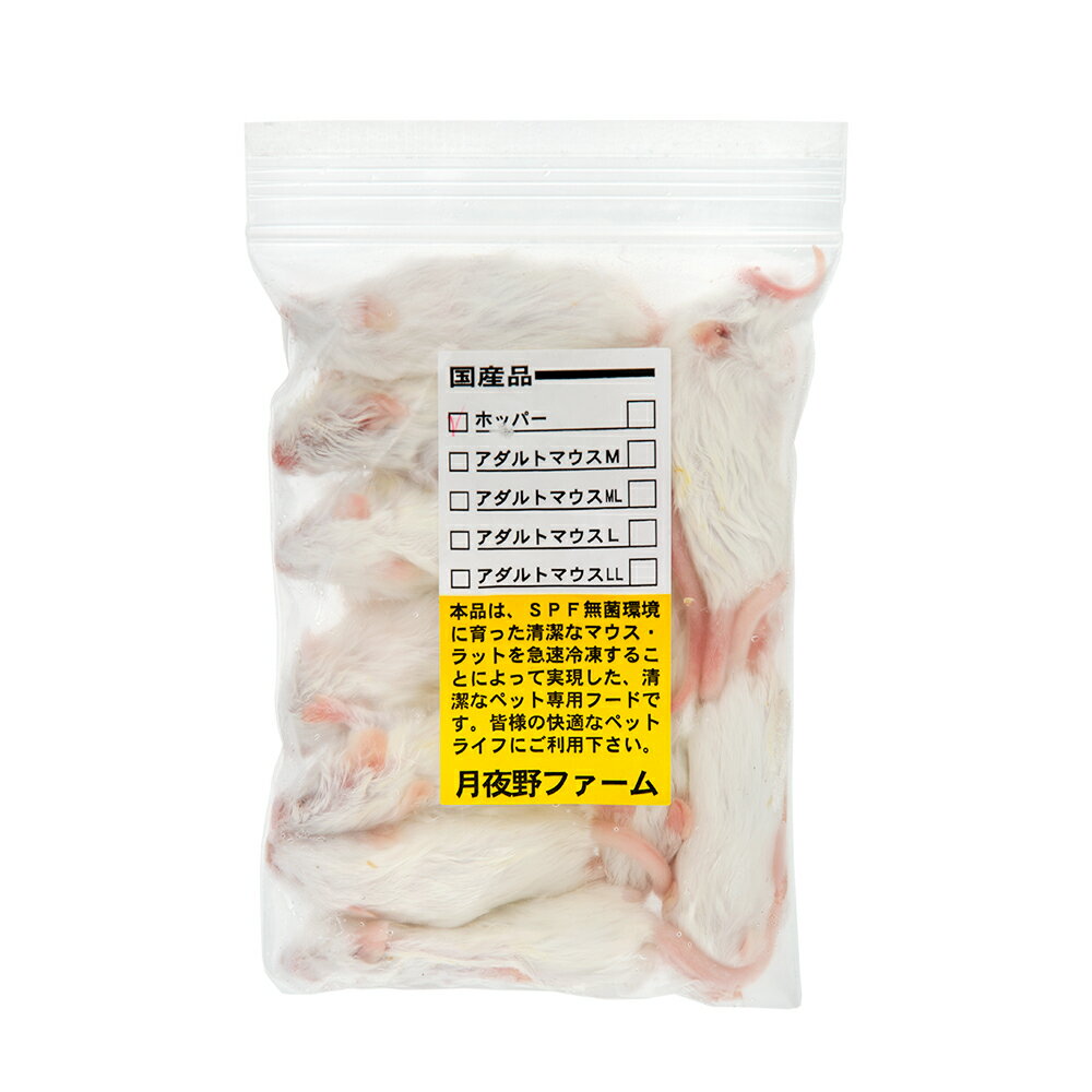 冷凍★ホッパーマウス（10匹） 月夜野ファーム 冷凍マウス 別途クール手数料
