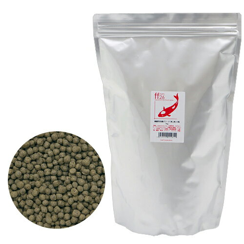 aquarium fish food series 「ff num26」 錦鯉用色揚げフード 小粒（粒径4mm） 1kg