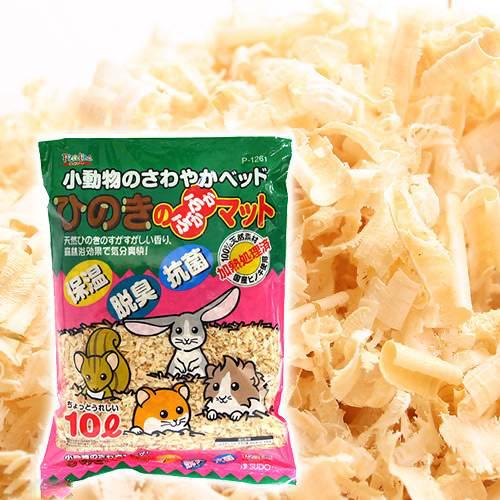 スドー　小動物のさわやかベッド　ひのきのふかふかマット　10L　うさぎ　ハムスター　床材　ハリネズミ　お一人様4点限り　関東当日便のサムネイル