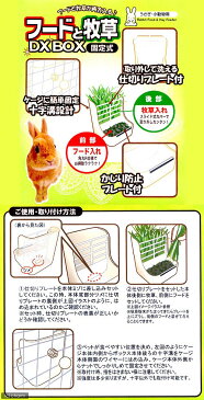 GEX　フードと牧草DX　BOX　固定式　うさぎ　食器　ジェックス　関東当日便