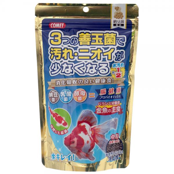 コメット 金魚の主食 納豆菌配合 中粒 200g 金魚のえさ