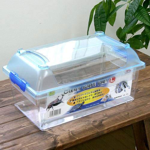 三晃商会 SANKO CLEAN CASE FLAT クリーンケースフラット（L）（375×220×184mm）プラケース 虫かご飼育容器