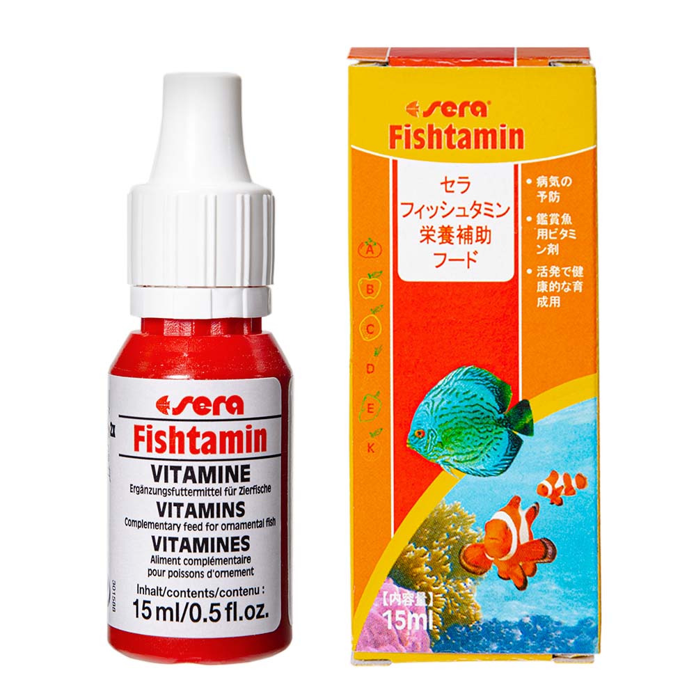 セラ フィッシュタミン 15ml 熱帯魚 淡水海水用 ビタミン添加