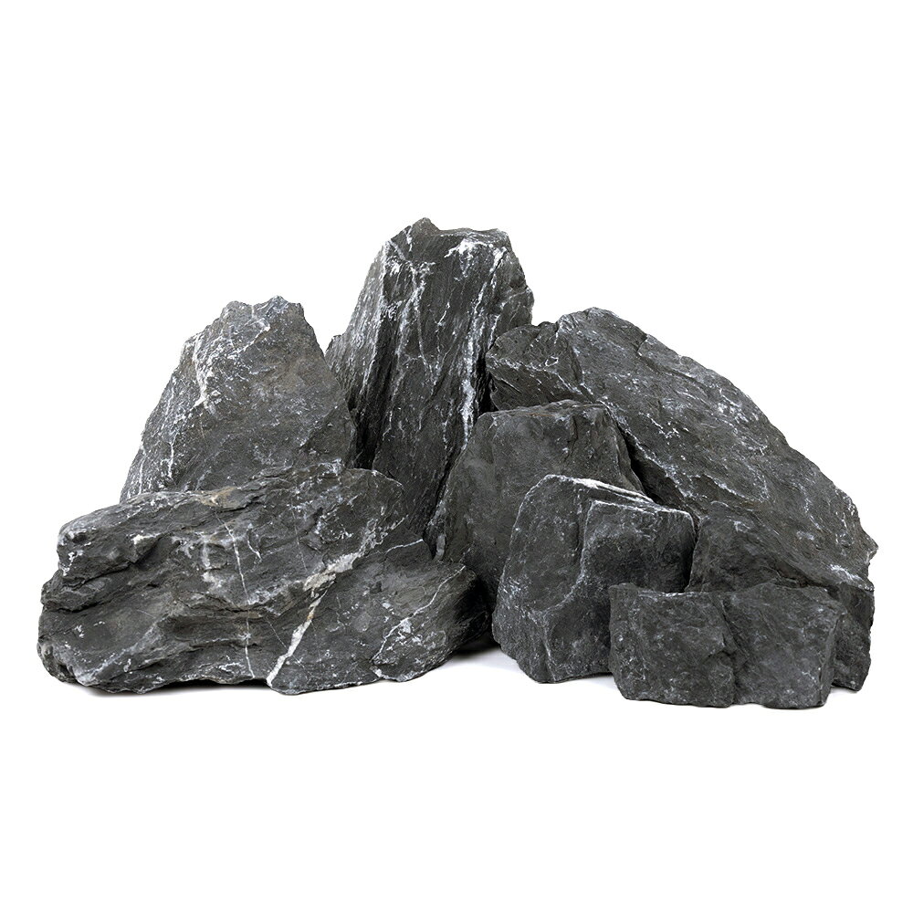 汎用性の高いレイアウトストーン！黒刃石　5kg　5〜20cm対象淡水用特長●「黒刃石（こくじんせき）」は黒色を基調とした色合いのレイアウトストーンです。●断面が層になっており、薄いものが多い傾向にあります。●立てても寝かしても使用できるので、様々なレイアウトを造ることができます。●流木との相性が良く、何を組み合わせても様になります。流木と組み合わせるだけで、奥行きを感じさせる景観を作り出すことができます。●アクアリウムとしての用途以外にも、テラリウムなどにおすすめです。内容量5kgサイズ（約）最大辺：5〜20cm程度※天然石となりますので、形状や色味にはバラツキがございます。予めご了承ください。※なるべく異なるサイズのものをミックスしております。ご注意※ご使用前によく水で洗ってから水槽へ投入してください。※サイズは形状により表示寸法と多少異なる場合がございます。予めご了承ください。※必ず底床を敷いてレイアウトをしてください。石を底面に直置きすると、水槽に傷をつける恐れがあります。※水洗い等をする際は、鋭い部分がございますので、ケガをなさらないよう十分に注意してお取扱いください。※石は種類に関わらず、多少の硬度の上昇を招きます。一般的な種類であれば育成に影響はありませんが、極端に硬度の上昇・アルカリ性の水質を嫌う種類を飼育されている水槽にご使用の場合には、十分にご注意くださいませ。 … 黒刃石　5kg　5〜20cm　45cm水槽向け　形状お任せ　アクアリウム　レイアウト素材　2250008083354　アクアリウム用品　アクア用品　素材　レイアウト　石　岩　飾り石　天然石　天然岩　自然石　ロック　ストーン　レイアウトストーン　和風　隠れ家　水槽用アクセサリ　爬虫類　両生類　テラリウム　ビバリウム　パルダリウム　メダカ　熱帯魚　観賞魚　kszk　sk0311_n　20260805　y26m08