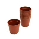 鉢 プラポット 7.5cm 茶 穴ありタイプ 10個セット 関東当日便