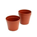 鉢 プラポット 12cm 茶 穴ありタイプ 5個セット 関東当日便