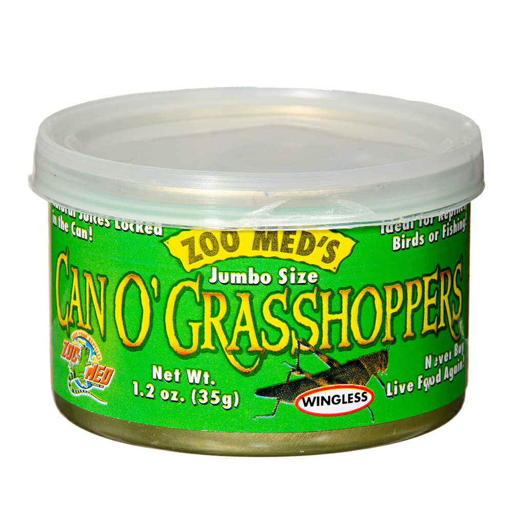 ZOOMED カンオー グラスホッパー CAN O GRASSHOPPERS 35g 爬虫類 餌 エサ 缶詰