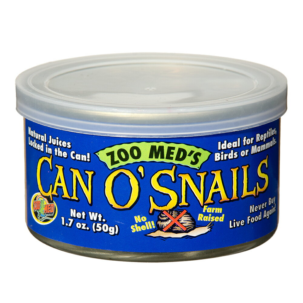 ZOOMED カンオー スネール CAN O SNAILS 50g 爬虫類 餌 エサ 缶詰