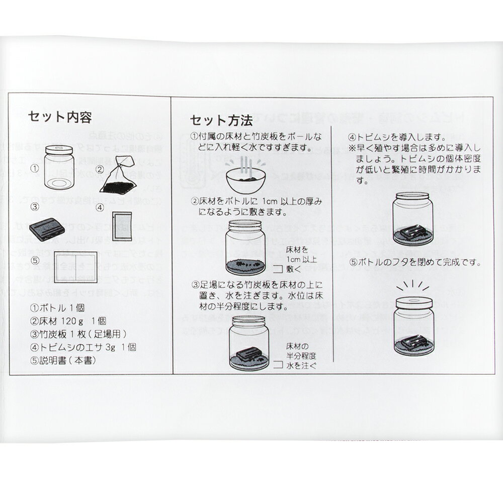トビムシ繁殖キット 飼育容器付き 活餌 関東当日便の紹介画像3