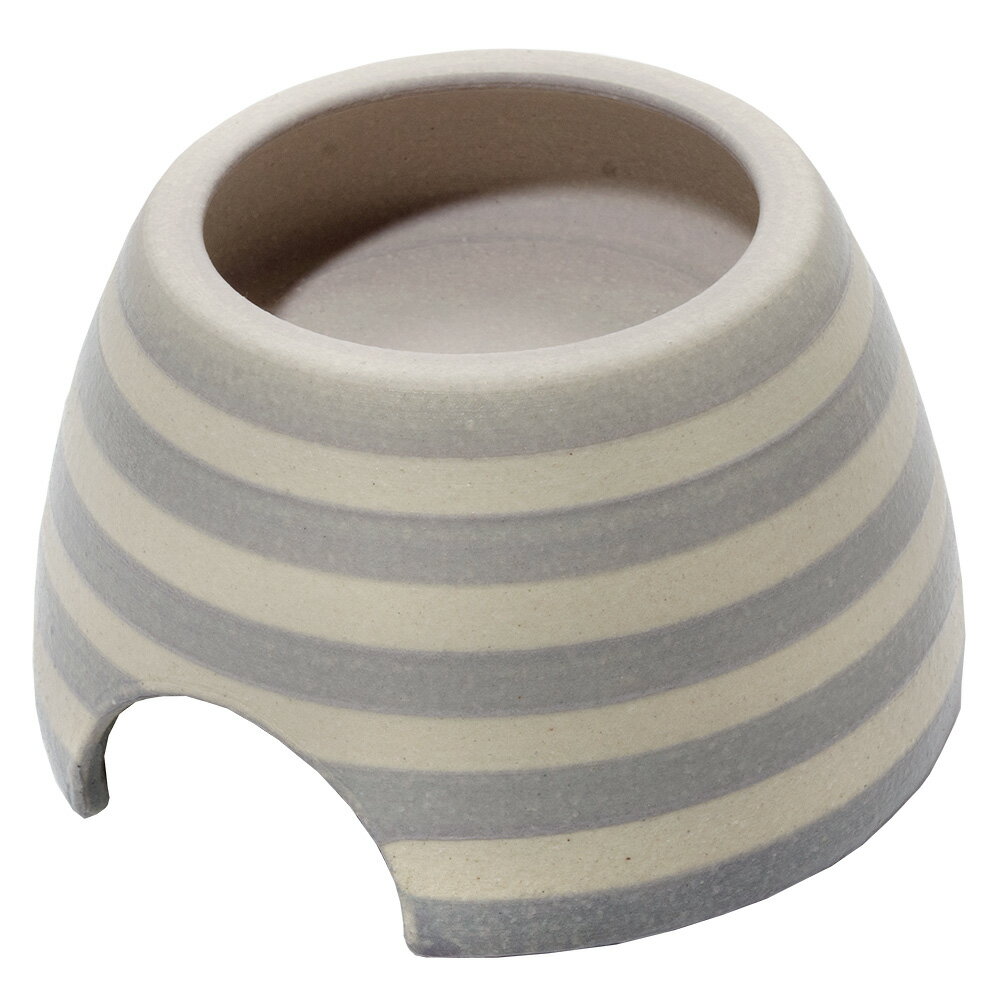 シェルター　ボーダーウェットシェルター　Lホワイトバイオレット　信楽焼　爬虫類　両生類　関東当日便...