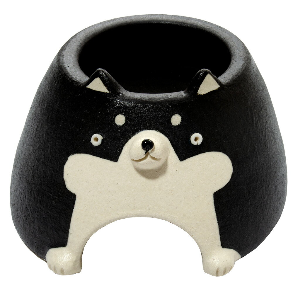 シェルター アニマルウェットシェルター 黒柴 M 信楽焼 爬虫類 両生類 関東当日便