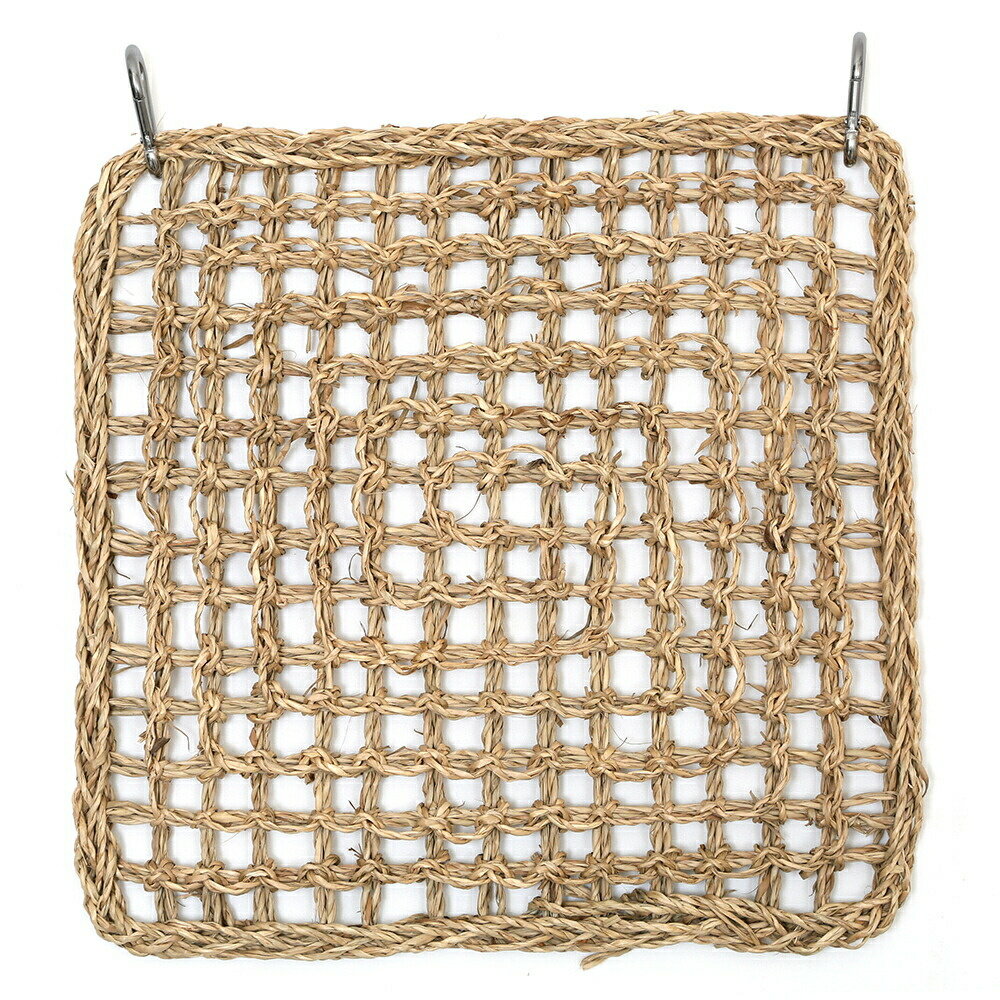 うさぎのほりほりイ草マット　カラビナ付き　1枚　モルモット　デグー　チンチラ　関東当日便