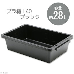 E－CON　プラ箱　L40　ブラック（幅62．2×奥行き41×深さ16．4cm　約28L）　お一人様2点限り　関東当日便