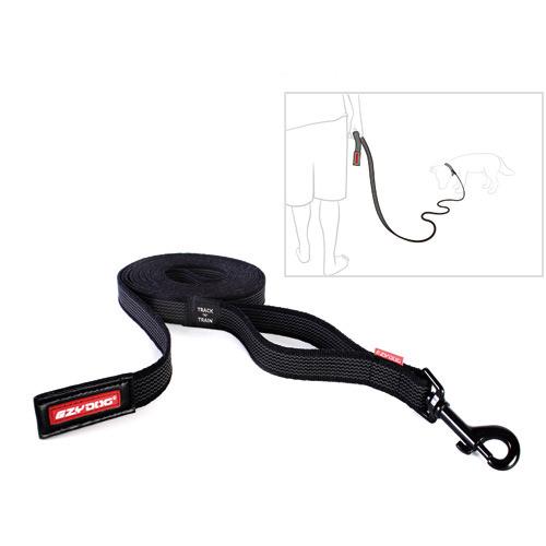 犬 リード イージードッグ トラック＆トレイン ブラック 5m トレーニング用 関東当日便