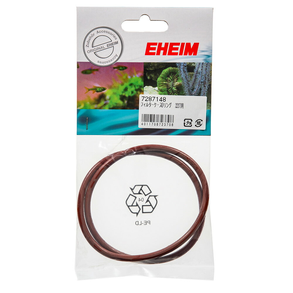 メーカー：EHEIM品番：7287148純正パーツエーハイム　フィルターケース部Oリング　2217用対象エーハイム　2217／2217NEW特徴●エーハイムフィルター　2217／2217NEW専用のフィルターケース部Oリングです。●劣化・破損した際の交換用としてご利用ください。数量1個ご注意※本製品は対象以外の製品には適合いたしませんので予めご了承ください。 エーハイム　スピンドル／ラバー　2215／2217用エーハイム　ワセリン　全Oリング用エーハイム　インペラー　2217用　60Hz　50／60Hz　Hz共用エーハイム　Oリング（モーター部）　2211／2213／2215／2217／500用エーハイム　粗目フィルターパッド　2枚入　2217専用ろ材50Hz　エーハイム　インペラー　2217用　50Hz（東日本用） … アクアリウム用品　アクア用品　フィルター　パーツ　フィルターパーツ　エーハイム　Oリング　ワセリン　EHEIM　フィルターケース部Oリング　2217用　器具　_aqua　4011708723708　sub_oring　opa2_delete　y22m01■この商品をお買い上げのお客様は、下記商品もお買い上げです。※この商品には付属しません。■エーハイム　スピンドル／ラバー　2215／2217用エーハイム　ワセリン　全Oリング用エーハイム　インペラー　2217用　60Hz　50／60Hz　Hz共用エーハイム　Oリング（モーター部）　2211／2213／2215／2217／500用エーハイム　粗目フィルターパッド　2枚入　2217専用ろ材50Hz　エーハイム　インペラー　2217用　50Hz（東日本用）