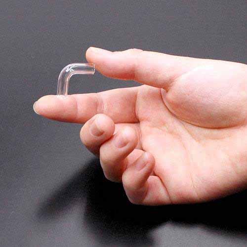 クリスタルジョイント　L型・小（2cm×2cm　外径6mm）　1個　6mmエアーチューブ用　関東当日便