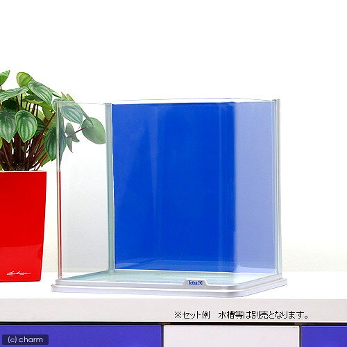 RG−30水槽用　丈夫な塩ビ製バックスクリーン　28．3×27．5cm　青　スカイブルー　...