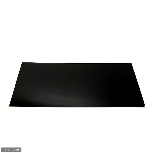 60cm水槽用　丈夫な塩ビ製バックスクリーン　60×35cm　黒　関東当日便