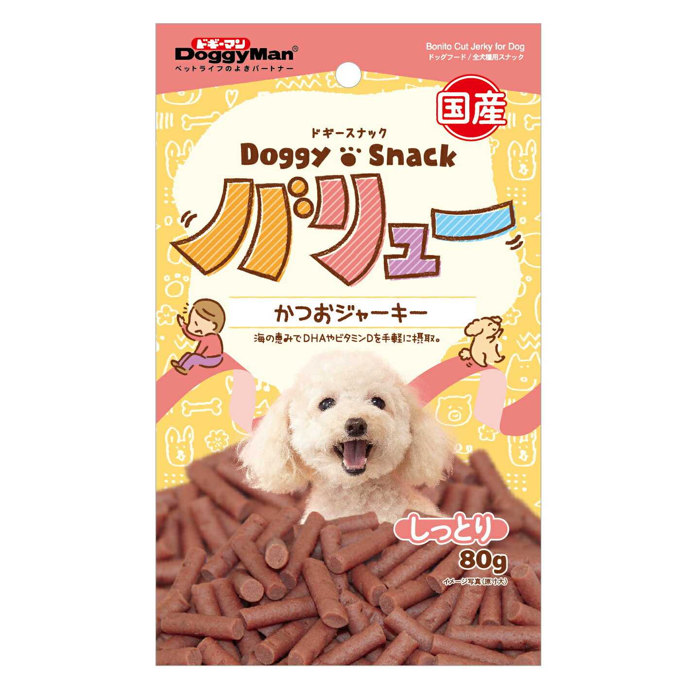 ドギーマン　ドギースナック　バリュー　かつおジャーキー　80g　犬　おやつ　ドギースナック　関東当日便