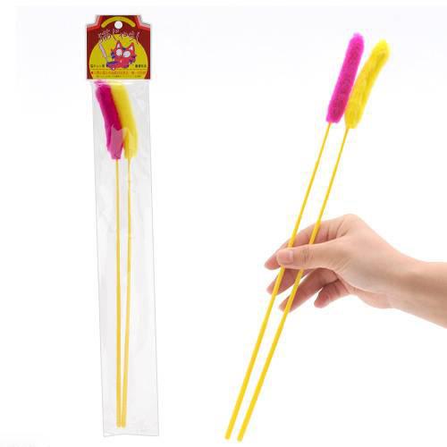 猫じゃらし 元祖！猫じゃらし 2本入り ピンク・イエロー 手作り 猫用おもちゃ 関東当日便