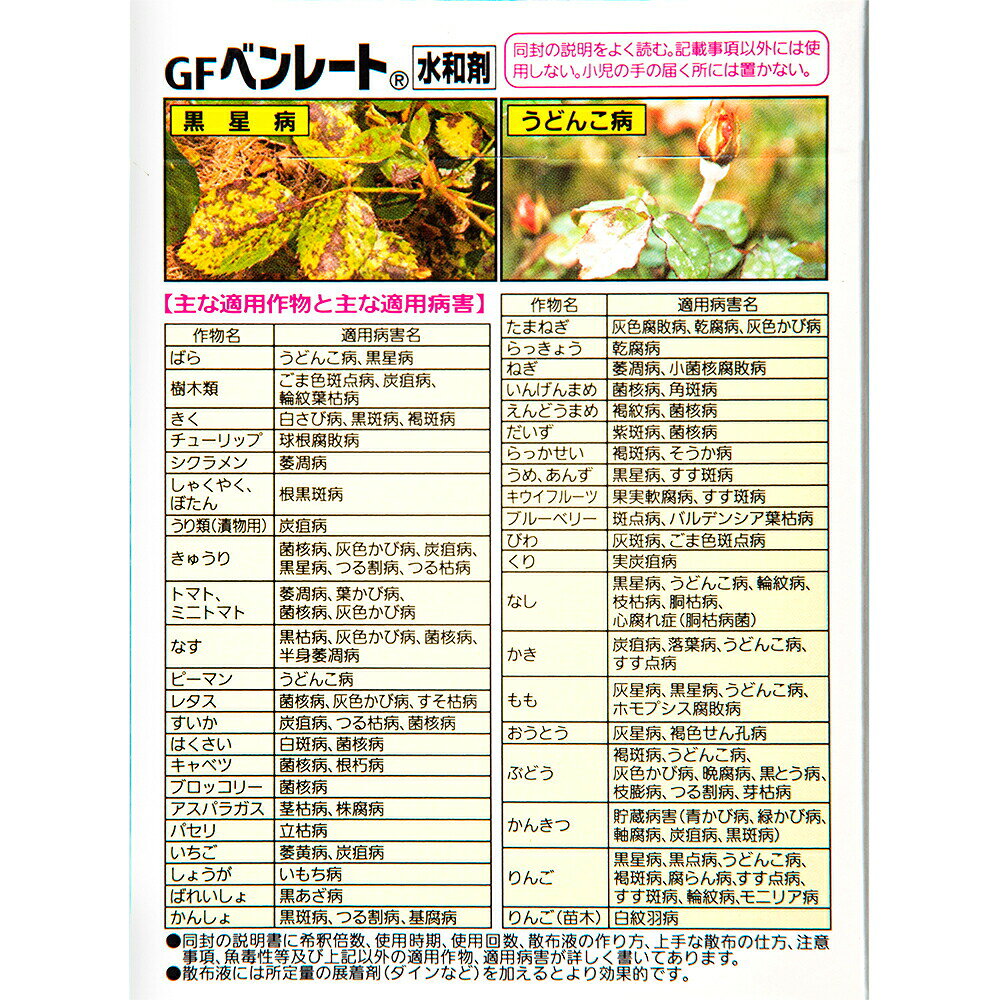 住友化学園芸　マイローズ　ベンレート水和剤　2g×6袋入　殺菌剤　関東当日便