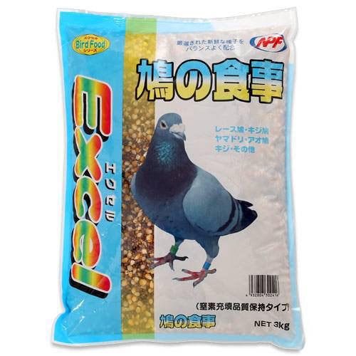 NPF　エクセル　鳩の食事　3kg　鳥　フード　餌　えさ　種　穀類　関東当日便