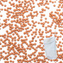 焼結麦飯石ろ過材 ばくだま 直径3mm 500mL 粗目まちネット1枚付き 関東当日便