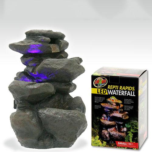 ZOOMED LED ウォーターフォール ロックスタイル SMALL RR-21 爬虫類 レイアウト用品 水入れ 関東当日便