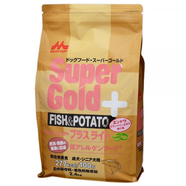 乐天商城 - ドッグフード　森乳　スーパーゴールド　フィッシュ＆ポテト　プラス　ライト　2．4kg　関東当日便