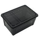 爬虫類ケージ ブリードボックス Lサイズ ブラック 32×22×15cm×5個 関東当日便