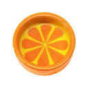 レインボー フルーツのおさら オレンジ エサ皿 食器 関東当日便