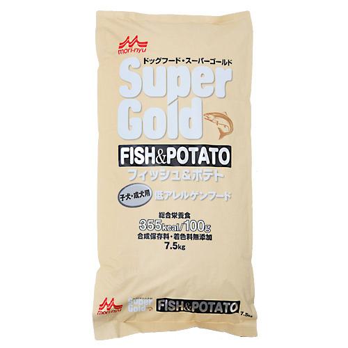 Domestic - ドッグフード　森乳　スーパーゴールド　フィッシュ＆ポテト　子犬・成犬用　7．5kg　関東当日便