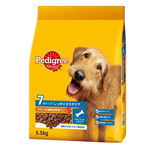 Pedigree - ドッグフード　ペディグリー　7歳からのしっかりカラダケア用　チキン＆緑黄色野菜　5．5kg　お一人様4点限り　関東当日便