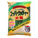 猫砂 お一人様6点限り 常陸化工 トイレに流せる スーパーウッディー 大粒 6L 関東当日便