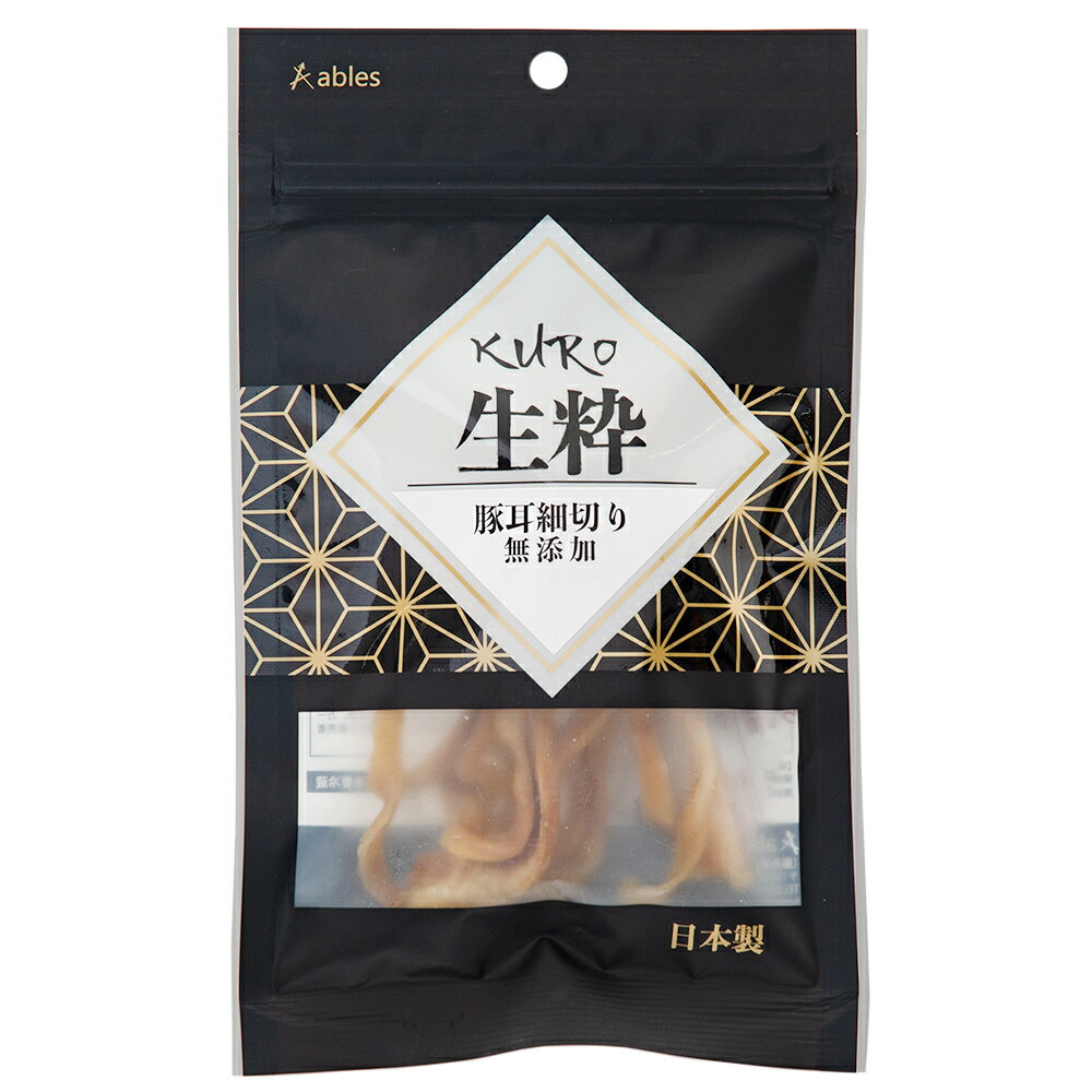 国泰ジャパン　KURO　生粋　豚耳細切り　無添加　30g　関東当日便